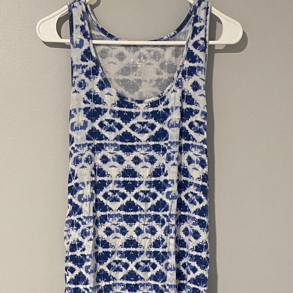 Navy and White Ingrid & Isabel Maternity Maxi Dress